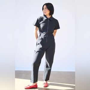 NWT- Noble Signature Utility Suit in Ash - 100% Organic Cotton Canvas